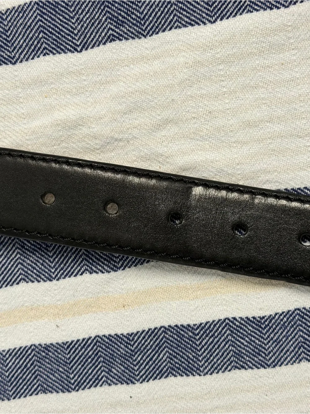 Mezlan Genuine Leather Dress Belt Black Size 34 90 Made in Spain Men’s